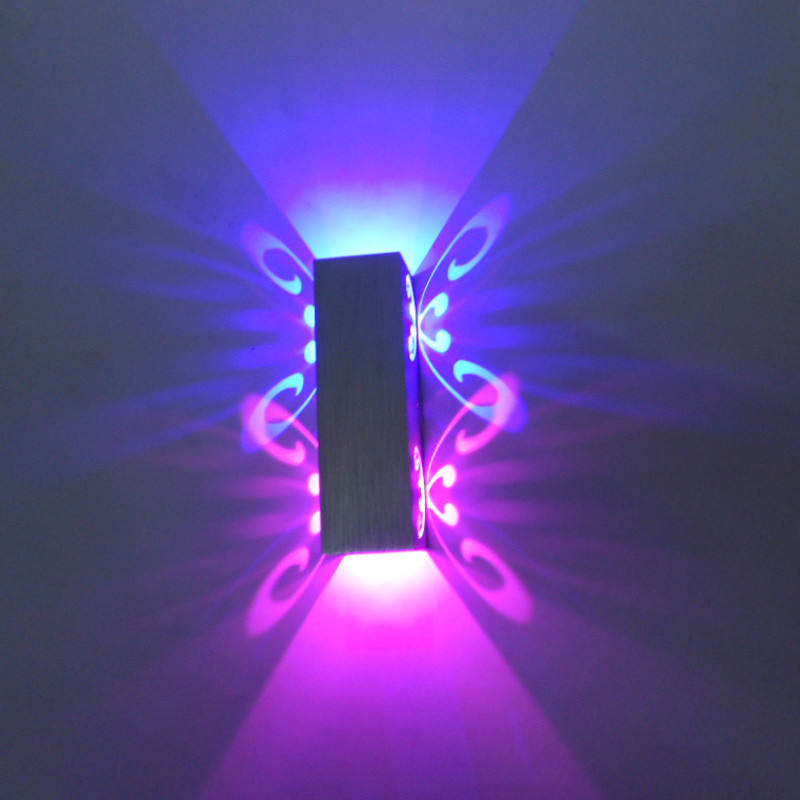 3W 6W Lampada da parete per interni Illuminazione per interni Applique a LED con decorazione in alluminio per camera dei bambini Specchio Camera da letto Soggiorno Lampada da parete a led