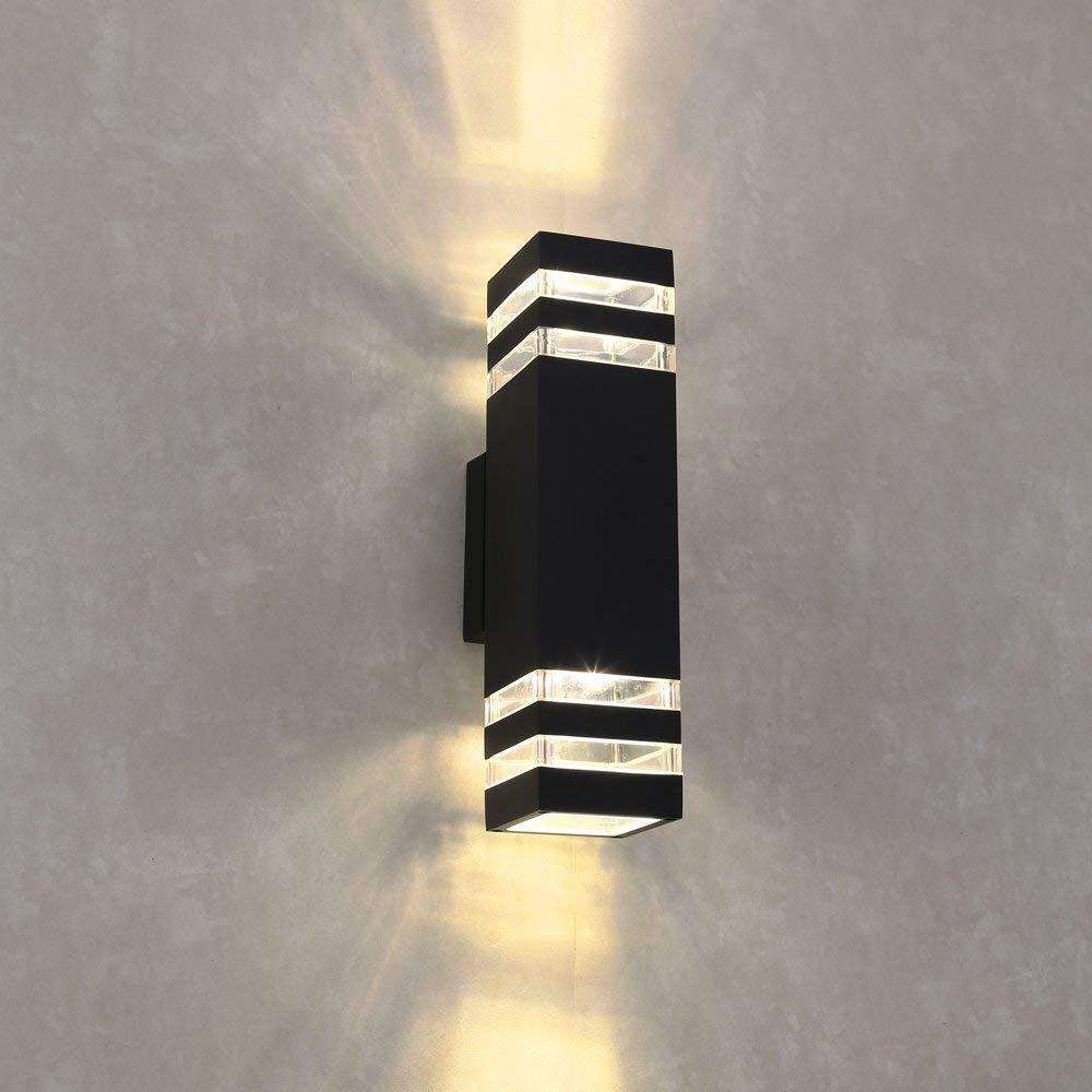 Lampade da parete a LED impermeabili per esterni Luci del corridoio del portico del giardino del cortile in alluminio IP65