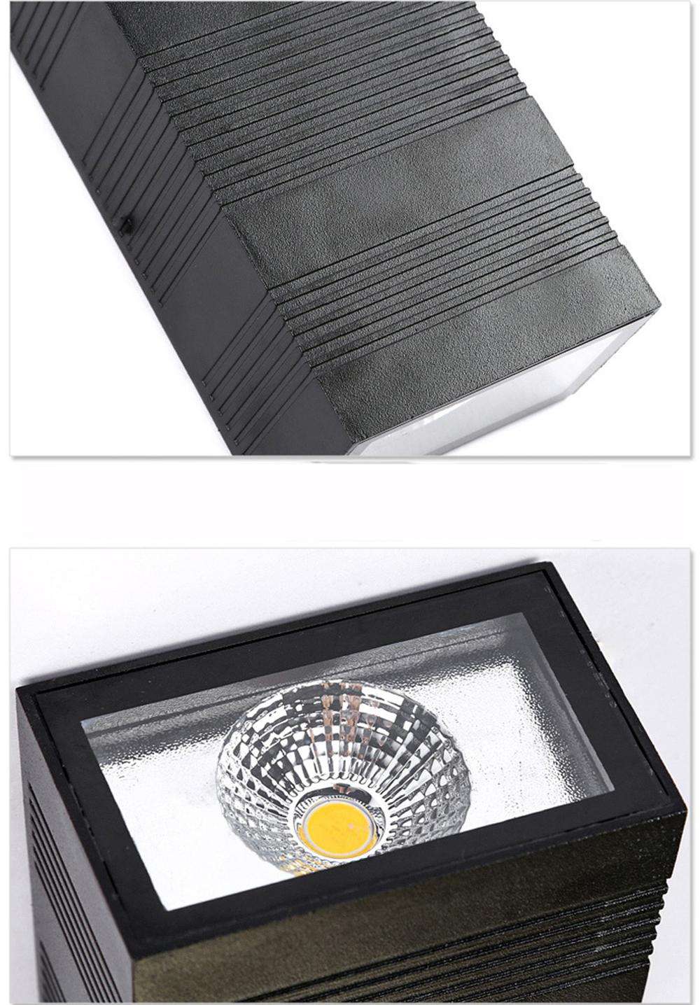 Up And Down COB Lampade da parete moderne a LED 10W Illuminazione per esterni per interni Applique da parete impermeabile a parete