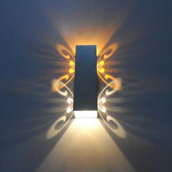 3W 6W Lampada da parete per interni Illuminazione per interni Applique a LED con decorazione in alluminio per camera dei bambini Specchio Camera da letto Soggiorno Lampada da parete a led