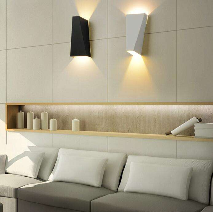 Lampade da parete moderne su e giù a LED Lampade da lettura sul comodino Illuminazione per soggiorno Illuminazione per hotel Lampada da parete per interni
