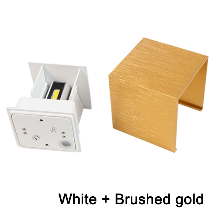 Regolabile IP65 impermeabile per interni ed esterni Cube Cob LED lampada da parete soggiorno camera da letto in alluminio su e giù per portico da giardino a led