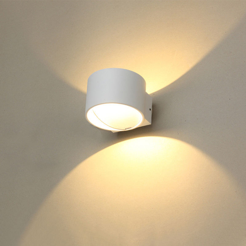 Circle applique da parete RGB Apparecchio di illuminazione soggiorno camera da letto illuminazione su giù Luce notturna a Led