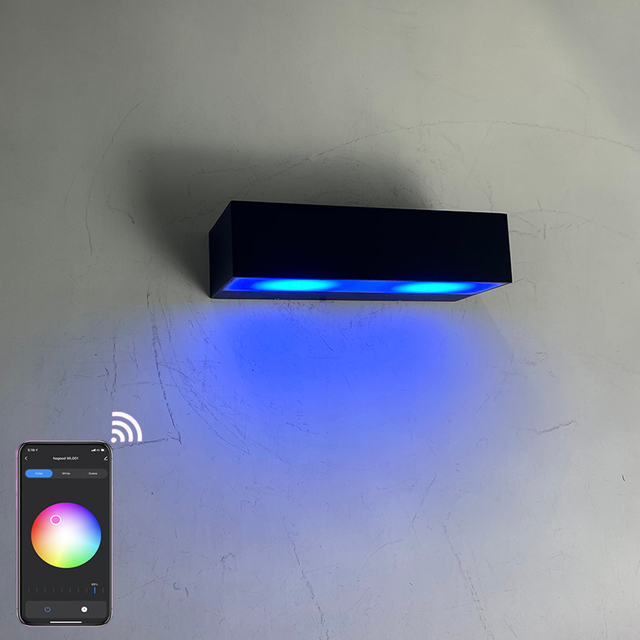 Lampada da parete intelligente lampada da parete a led controllata da app luci a led da parete per interni luci da parete per interni luci a led interruttore della luce controllato da app