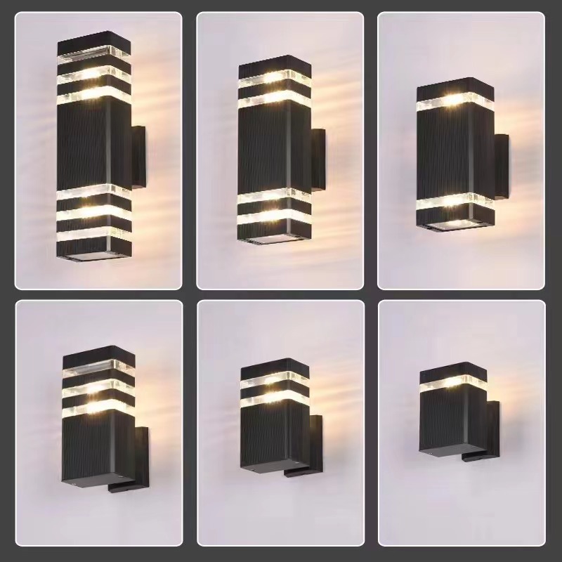 lampade da parete a led lampade da parete nere Le lampade da parete cilindriche devono essere installate con lampadine GU10 su e giù 