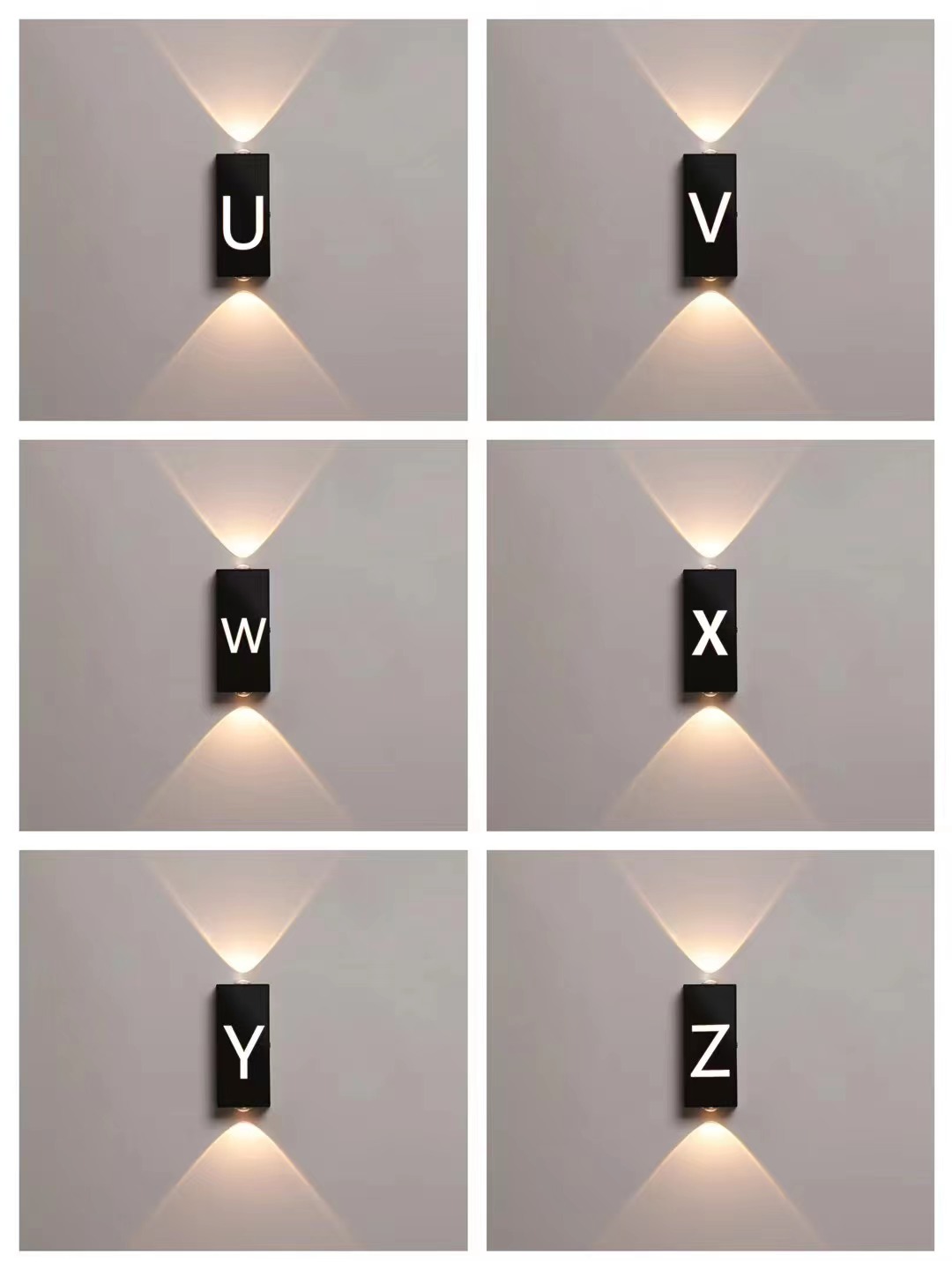 Lampada da parete a lettera lampada da parete digitale su e giù lampada da parete a LED numero civico luce applique da parete a led per esterni parete per esterni illuminazione a led applique da parete a led per esterni
