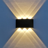 Lampada da parete a LED da esterno impermeabile su e giù a forma di arco da 6W Lampada da parete moderna in alluminio con applique da parete