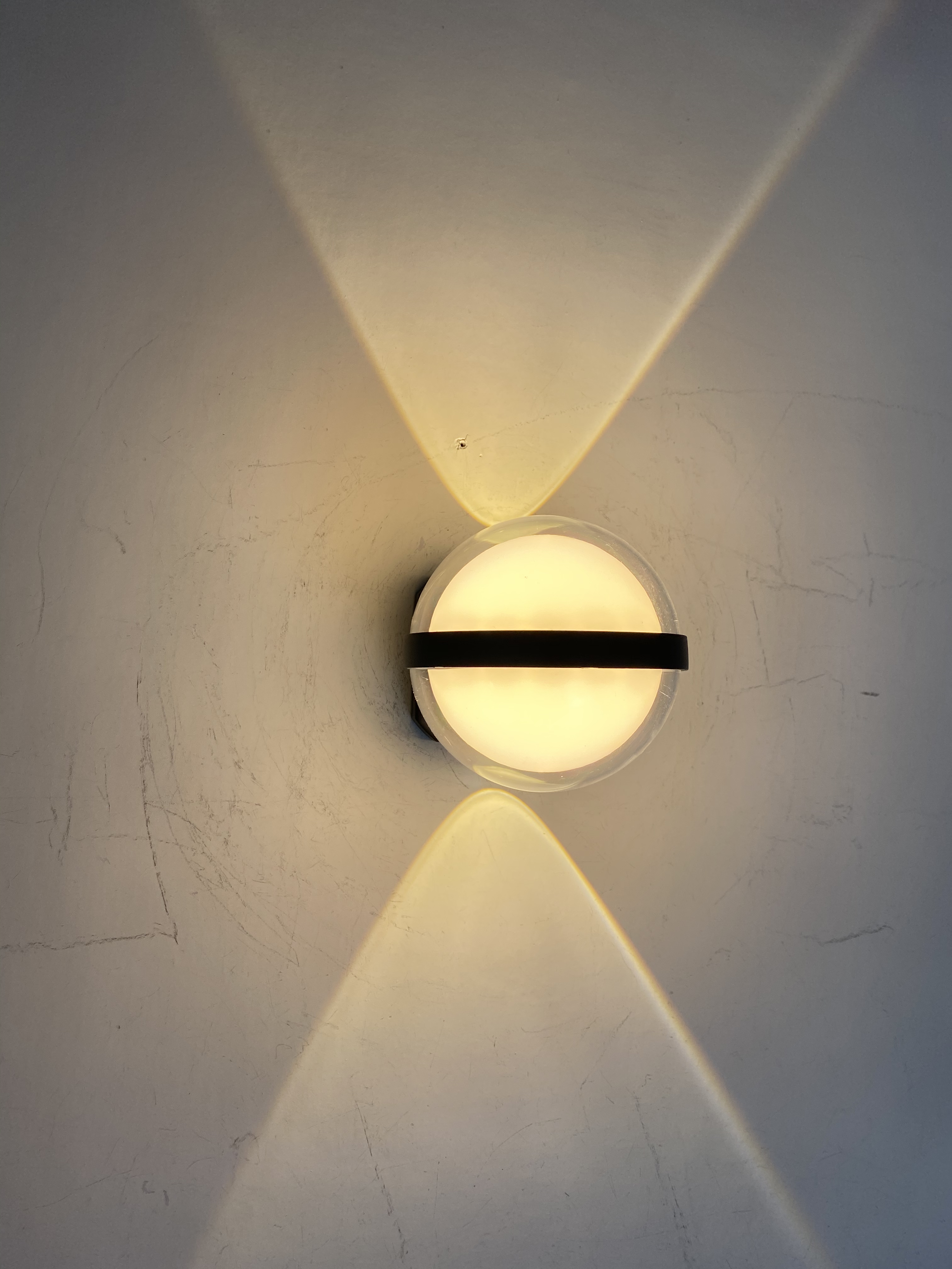 Lampada da parete a sfera di cristallo Lampada da parete a led Lampada da parete trasparente Lampada da parete su e giù Lampada da parete per esterni Applique da parete moderna per esterni Applique da esterno Lowes