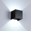 Stile industriale 12W AC85-265V Impermeabile IP65 Fascio regolabile in alluminio Lampada da parete impermeabile per esterni LED Cubo Popolare
