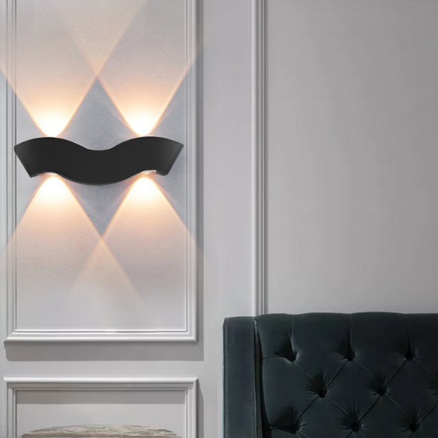 Lampada da parete per interni Rgb di vendita diretta in fabbrica con applique da parete per esterni a led di sicurezza al 100%.