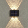 Luce solare da giardino a led in alluminio con sensore di movimento luce solare esterna a led