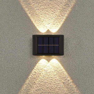 Luce solare da giardino a led in alluminio con sensore di movimento luce solare esterna a led