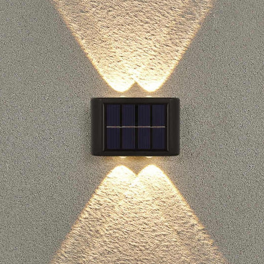 Luce solare da giardino a led in alluminio con sensore di movimento luce solare esterna a led