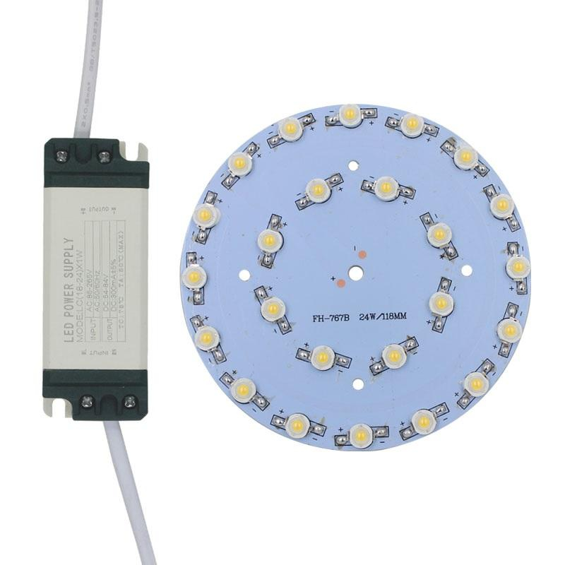 Lampadina a LED da 24W faretto Star pannello chip ad alta potenza LED driver di alimentazione a conchiglia in plastica