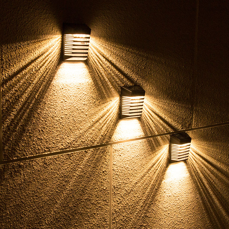 Sensore solare Lampada da parete a risparmio energetico Luci solari da parete a LED Luce solare a LED per esterni Luci solari da giardino impermeabili Paesaggio del cortile