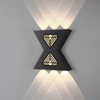 Lampade a doppia testa calda Applique da esterno impermeabile per camera da letto Corridoio Apparecchio di illuminazione per cucina LED Lampada a bacchetta su e giù per esterni