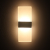 Nuova applique da parete in acrilico per tasti di pianoforte applique da parete per soggiorno, bagno, camera da letto, luce, apparecchio, 85-265 V, luce notturna