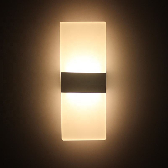Nuova applique da parete in acrilico per tasti di pianoforte applique da parete per soggiorno, bagno, camera da letto, luce, apparecchio, 85-265 V, luce notturna