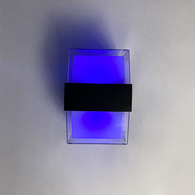 2023 Nuovo Tuya Smart IP65 WiFi APP Controllato AC85-265V RGBCW art deco moderna plastica giardino impermeabile LED applique da parete per esterni