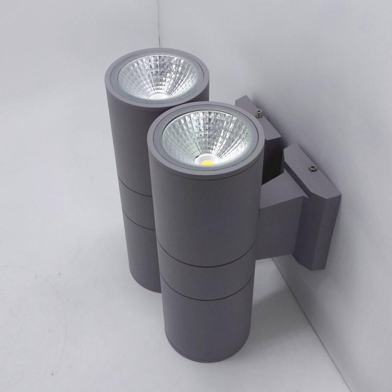6W 12W Lampada da parete decorata in alluminio stile nordico IP65 doppia testa Arkus applique da parete su e giù per applique da parete a led