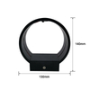 5W AC85-265V Lampada da parete a cerchio per interni RGB con controller per la decorazione di interni Illumina le luci