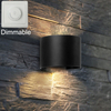 Hagood New Semicerchio Lampada da parete impermeabile 6W Applique da parete a LED Illuminazione per esterni Impermeabile IP65 Angolo di illuminazione regolabile