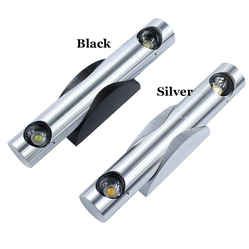 Applique da parete moderna da 6W Rotazione di 360 gradi Apparecchi da parete a LED per lettura lampada da parete / illuminazione a specchio / luce scale ad alta luminosità