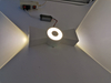 Lampada da parete a forma di nodo cinese impermeabile da esterno 6W COB chip up and down applique in alluminio ip65 applique da parete quadrata portico giardino