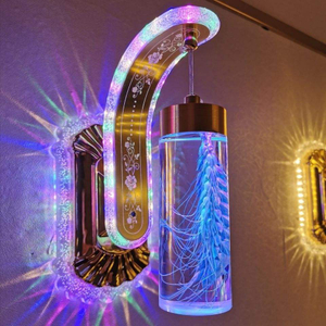 Camera da letto semplice Soggiorno Lampada da parete in cristallo Lampada frontale a specchio Lampada da trucco per bagno Luci da parete Luci per decorazioni per la casa Luce per specchio