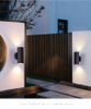 6W 12W COB Up Down Impermeabile IP65 Portico Lampada a doppia testa Cilindro esterno Apparecchio per balcone interno Lampada da parete a LED per applique da parete