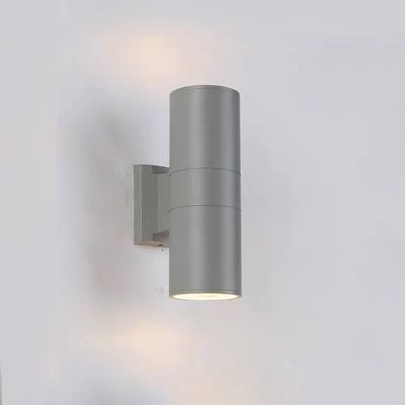 6W 12W COB Up Down Impermeabile IP65 Portico Lampada a doppia testa Cilindro esterno Apparecchio per balcone interno Lampada da parete a LED per applique da parete