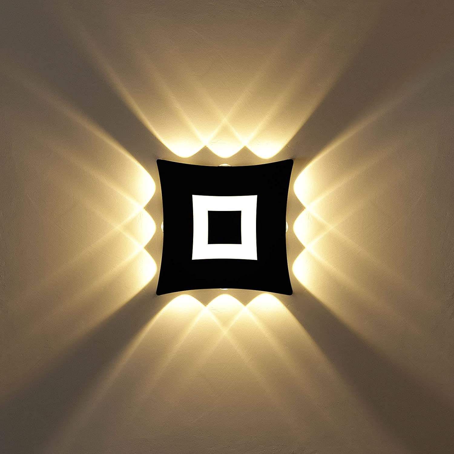 Lampada da parete moderna cubo lampada da parete a led impermeabile IP65 applique da parete per interni 110V 220V per illuminazione esterna bagno 4W 6W 8W