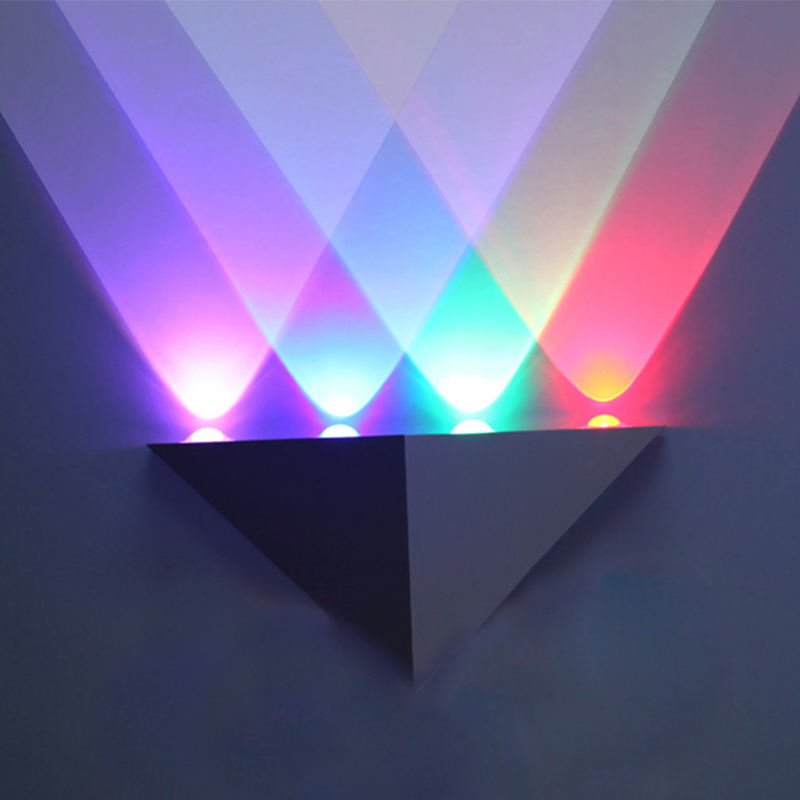 Hagood nuova applique da parete a led decorativa triangolare da 5W AC85-265V illuminazione per interni Fantasia scandinava Semplice vintage moderno