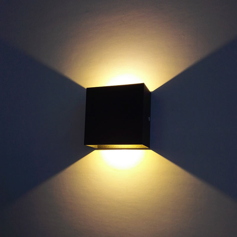 6W COB Sconce Modern Aluminum Hallway 3000K + Illuminazione LED Applique da parete Lampada per interni Luci di proiezione industriali per interni
