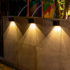Lampade da parete solari per esterni Lampade da parete solari Lampade da parete solari Lampada solare da esterno cubo Lampada solare quadrata Lampada a luce calda impermeabile IP65