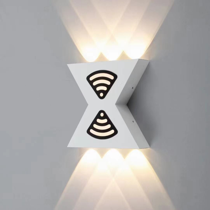 Applique da parete a forma di lettera 12W su e giù per esterni Applique da parete a led per esterni Applique da parete per esterni moderna Applique da esterno nera Applique da parete per esterni nera