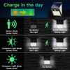 Smart Solar LED Outdoor Impermeabile Su e Giù Illuminazione luminosa Decorazione da giardino Luci solari Scale Recinzione Lampada solare
