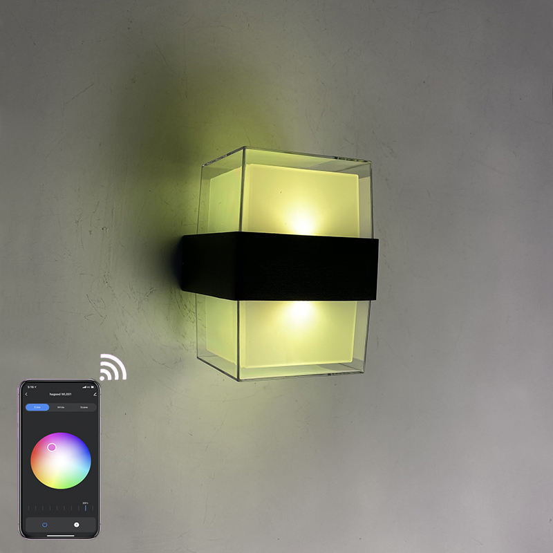 2023 lampada da parete intelligente Lampada da parete intelligente a LED IP65 impermeabile colorata alla moda lampada da parete decorativa Tuya