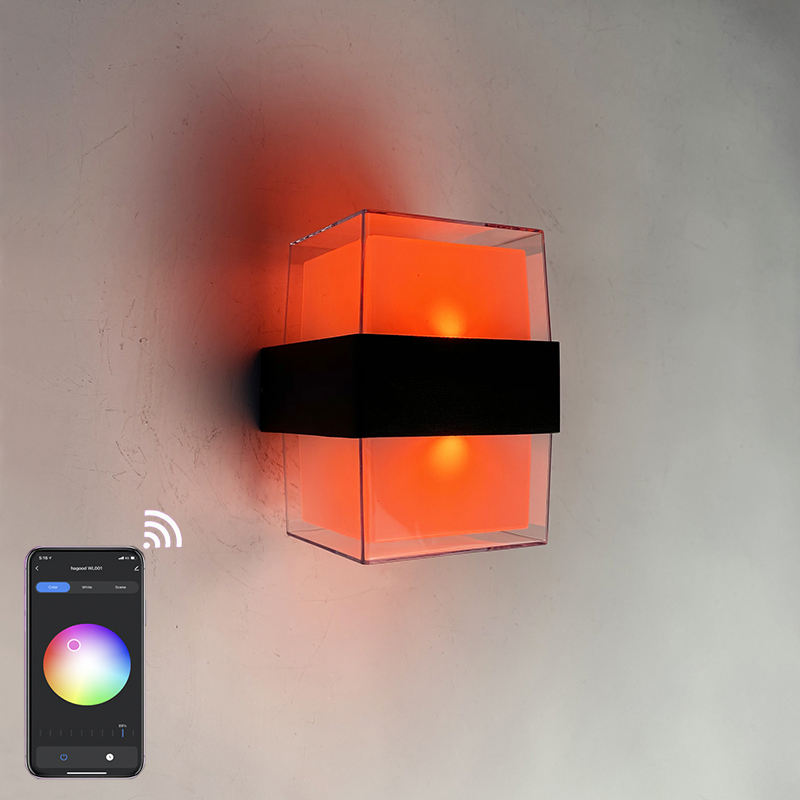 2023 lampada da parete intelligente Lampada da parete intelligente a LED IP65 impermeabile colorata alla moda lampada da parete decorativa Tuya