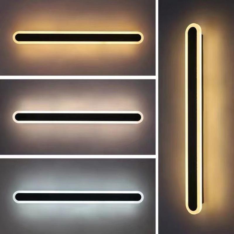 Lampada da parete moderna e minimalista a LED, camera da letto, comodino, divano, specchio da bagno, sfondo, lampada decorativa, ferro battuto, luci acriliche