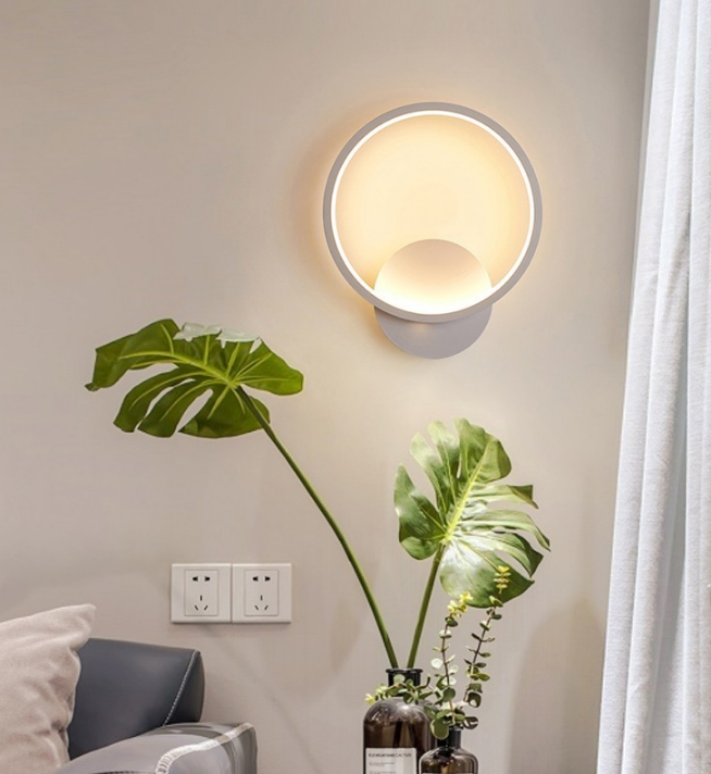 LED Nordic soggiorno camera da letto comodino lampada da parete portico corridoio ristorante tromba delle scale lampada da parete balcone lampade salone di bellezza
