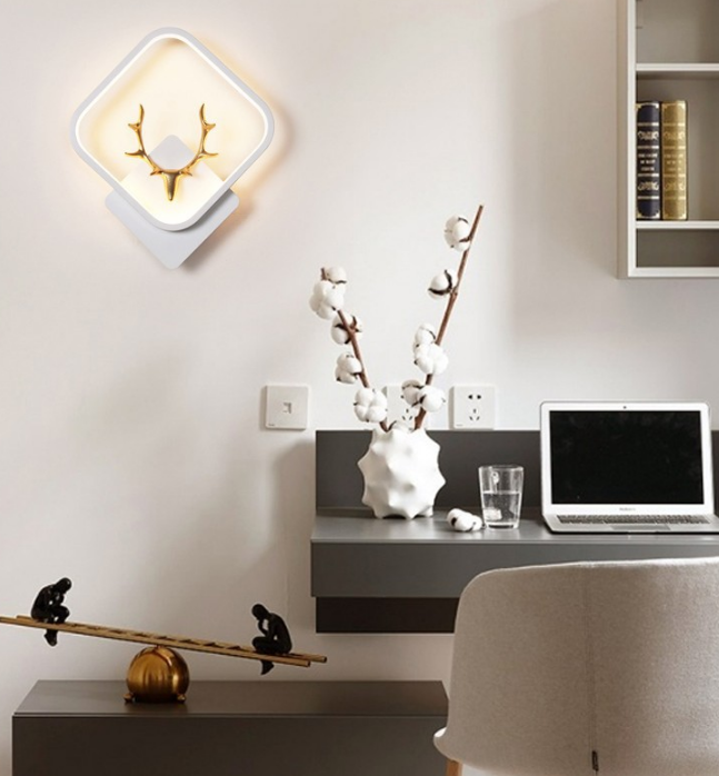 LED Nordic soggiorno camera da letto comodino lampada da parete portico corridoio ristorante tromba delle scale lampada da parete balcone lampade salone di bellezza