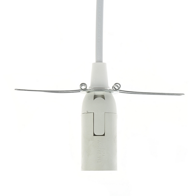 Cavo di alimentazione da 1,8 m Cavo con dimmer Interruttore ON OFF Clip in metallo E14 E27 Base per lampada Hanglamp Supporto per presa Cavo per Salt Rock liight