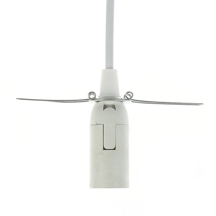 Cavo di alimentazione da 1,8 m Cavo con dimmer Interruttore ON OFF Clip in metallo E14 E27 Base per lampada Hanglamp Supporto per presa Cavo per lampada Salt Rock