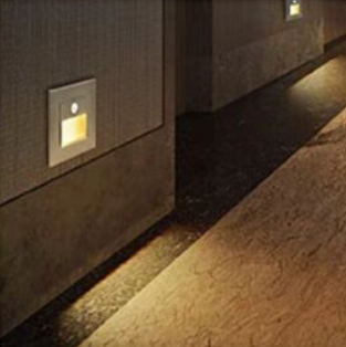 Luce notturna a LED Tipo 86 lampada da terra con rilevamento della luce incorporata Lampada per scale a LED Lampada da palcoscenico per illuminazione notturna per directory di fabbrica notturna