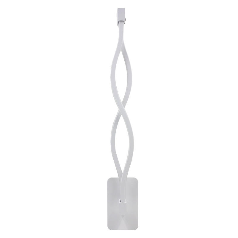 Decorazione moderna per la casa Lampada da parete a forma di onda in alluminio Up Down LED Applique da parete a LED per interni Holiday Garland Light