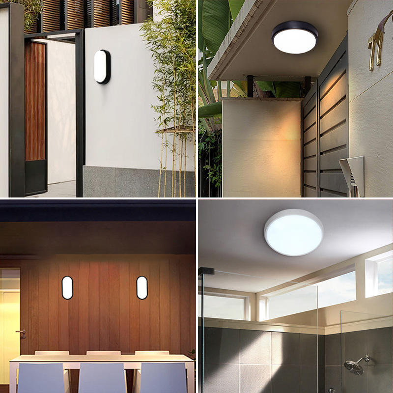 Luce per esterni Soffitto a LED Luce antiumidità Cortile per esterni Villa Corridoio Balcone Luce Bagno Scale a induzione