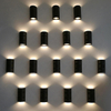 Lampada da parete a LED impermeabile IP65 Lampada da parete a strisce in alluminio 12W 24W 30W 85 ~ 265V Lampione stradale a led per portico per illuminazione esterna