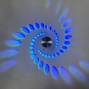 3W Modern RGB Led Wall Light 3w Sconce Indoor Home Party Lighting Colorful KTV Karaoke Bar Decorazione Lampade da parete a spirale