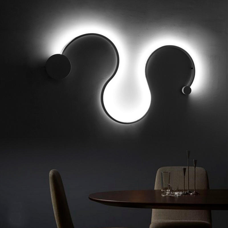 Einfache Moderne Kreative Wohnzimmerlampe Hintergrundwanddekoration Designer Lamp Speziell Geformte Nachttischlampen
